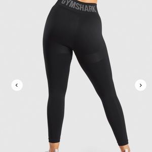 One pair of large and one pair of medium black flex leggings